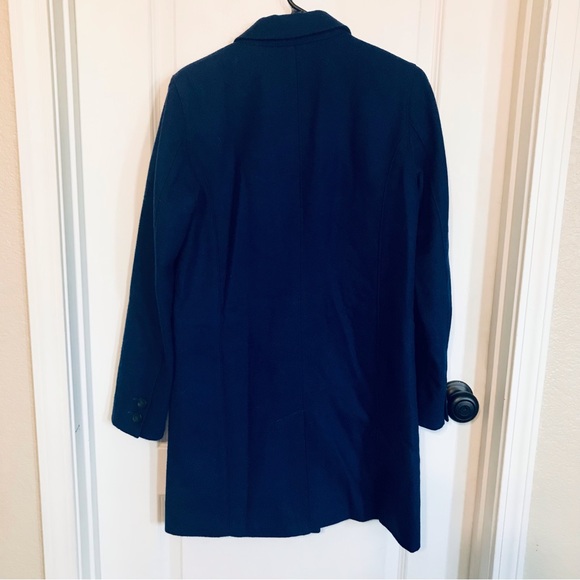 Royal Blue Banana Republic Pea Coat, double breasted lapel collar - Picture 4 of 12
